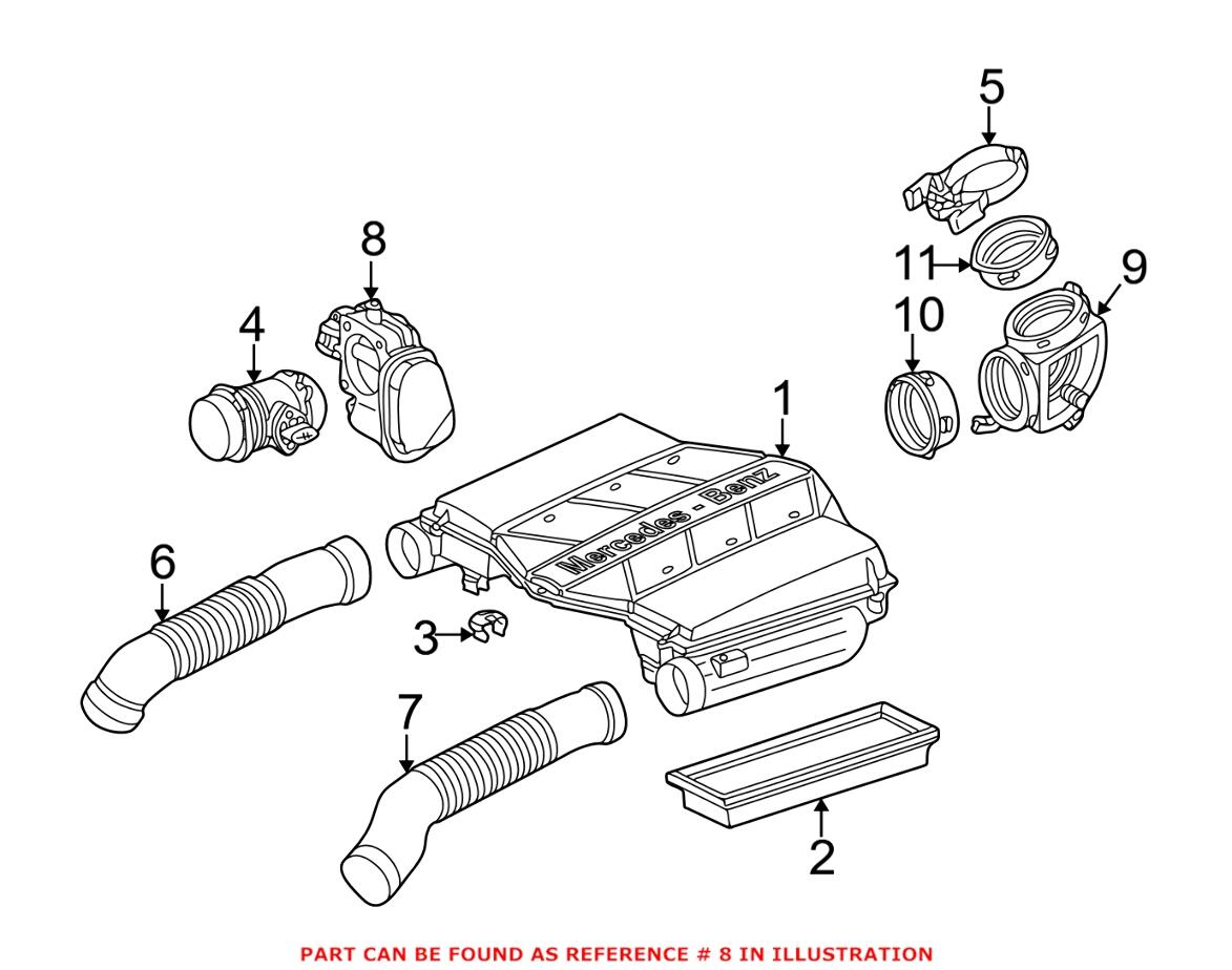 Mercedes Throttle Body 1131410125